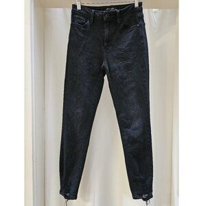 Just Black Denim: Hem Bite Ankle Skinny, Size 25
